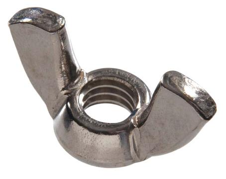 Wing Nut, #6-32, Stainless Steel
