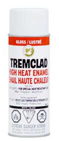 Tremclad High Heat Paint, Gloss White, 340 gram Spray