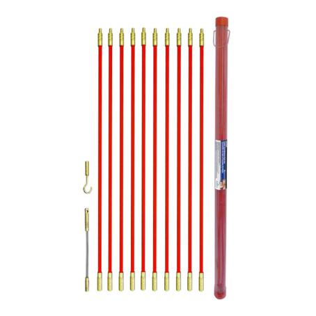 Cable Install Rod Set, incl. 10x 1 meter Rods