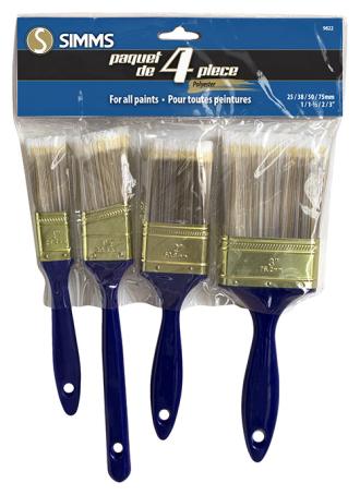Paint Brush Set, DIY Polyester, 25/38/50/785mm, 4pc