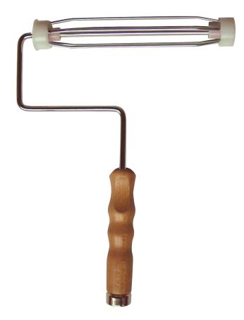 Roller Cage Frame, Pro Heavy-Duty 5-Wire, Wood Handle, 240mm