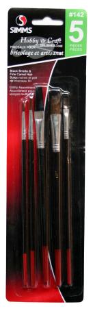 Paint Brush, Hobby & Craft, Fine Red Sable, 3pc
