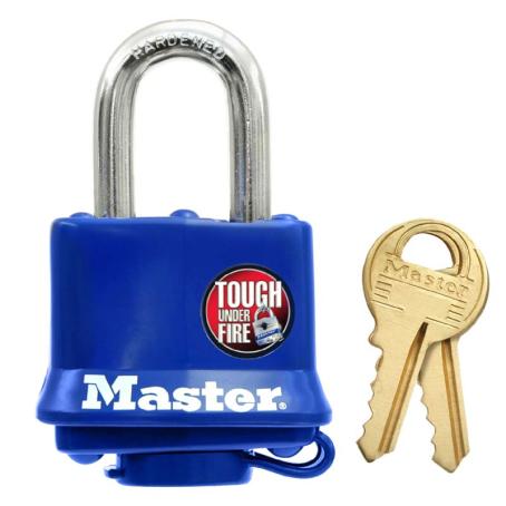 Padlock, Master, Thermoplastic Cover, Laminated Steel, 40 mm