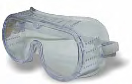 Safety Goggles, One-Piece, Impact/Splash, CLEAR