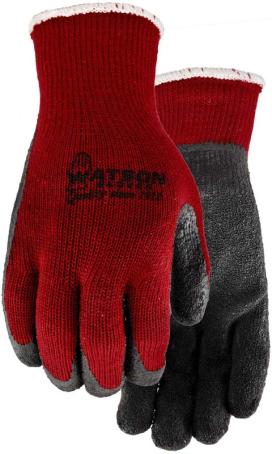 Gloves, Winter, Knit/Lined/Latex Palm, Large, WATSON 