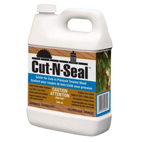 End Cut Preservative, Cut-N-Seal, 3.78 L, Brown