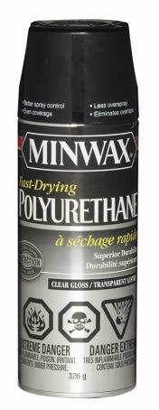 Varnish, Polyurethane, Interior, Gloss, 326 gram Spray, Minwax