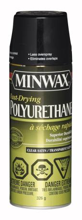 Varnish, Polyurethane, Interior, Satin, 326 gram Spray, Minwax
