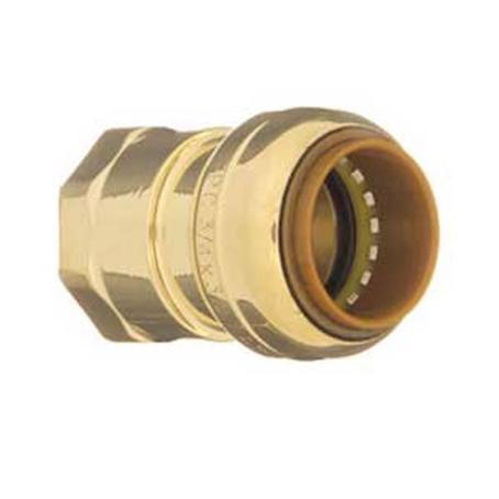 Female Adapter, Quick-Connect, Brass, 1/2