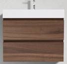 Vanity Cabinet and Resin Top, Wall-Mount, 27
