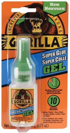 Gorilla Glue, Super Glue, Gel, 15g