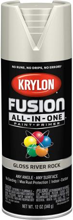 Spray Paint, Krylon Fusion All-In-One, Gloss River Rock, 340 gram
