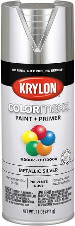 Spray Paint, Krylon COLORmaxx, Metallic Silver, 340 gram