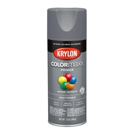 Spray Paint, Krylon COLORmaxx, Grey Primer, 340 gram