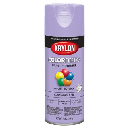 Spray Paint, Krylon COLORmaxx, Gloss Gum Drop, 340 gram