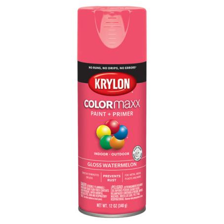 Spray Paint, Krylon COLORmaxx, Gloss Watermelon, 340 gram