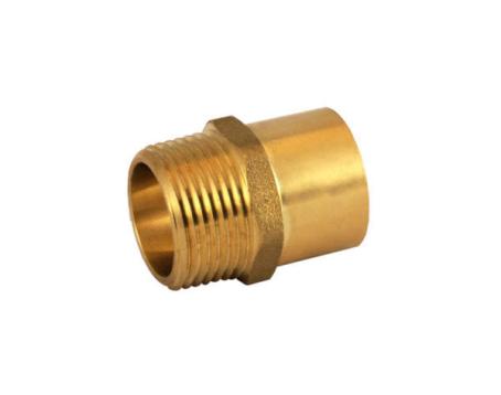 Male Adapter, Brass, 1/2