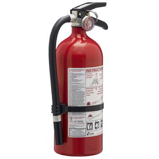 Fire Extinguisher, 2-A:10-B:C, Rechargeable, Red, Kidde
