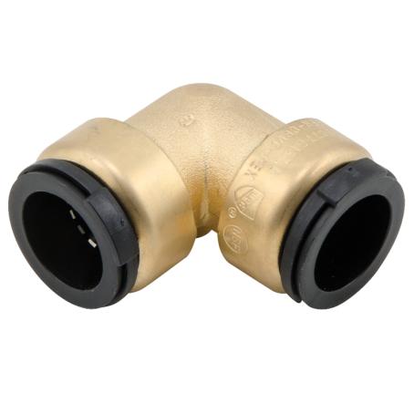 Elbow, Quick-Connect, Brass, 1/2