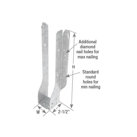 Joist Hanger, Face Mount, 2-1/2