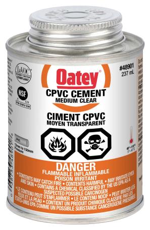 CPVC Cement, Medium, Clear, Dabber Top, 236 ml
