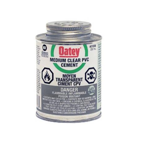 PVC Cement, Medium, Clear, Dabber Top, 236 ml