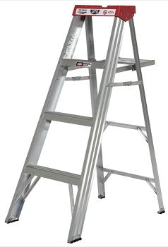 Step Ladder, 4 foot, Aluminum, Grade 2 (225 pounds) LP-704