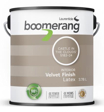 Paint, Interior, Latex, Boomerang, CASTLE IN THE CLOUDS, Velvet Finish, 3.78 liter