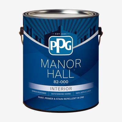 Paint, Interior, Acrylic Latex, MANOR HALL, Eggshell, Pastel Base, 3.78 litre (2020)