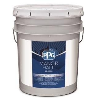 Paint, Interior, Acrylic Latex, MANOR HALL, Eggshell, Pastel Base, 18.7 litre (2020)