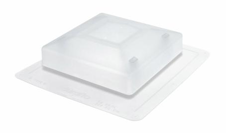 Roof Vent, 50 sq in, TRANSLUCENT (shed light)