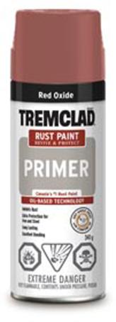 Tremclad Rust Paint, Red Oxide Primer, 340 gram Spray