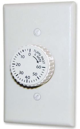 Timer, Wire-In, Spring-Wound, 60 minute, White