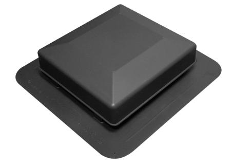 Roof Vent, 75 sq in, BLACK