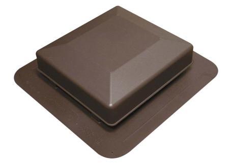 Roof Vent, 75 sq in, BROWN