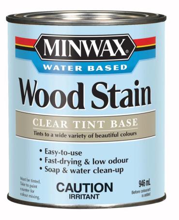 Wood Stain, Water Base, Clear Tint Base, 946 ml, Minwax