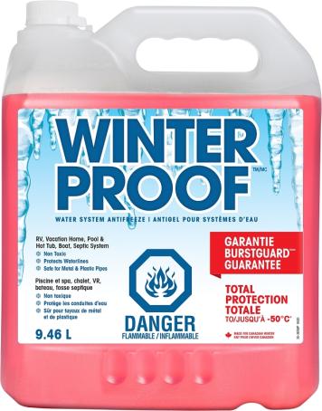 Antifreeze, Plumbing, WinterProof, 9.46L