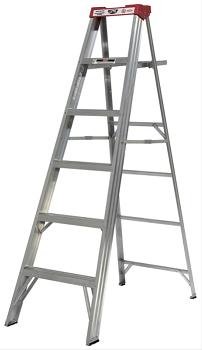 Step Ladder, 6 foot, Aluminum, Grade 2 (225 pounds), LP-70697