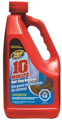 Hair Clog Remover, 10-Minute, 1.89 liter jug, ZEP