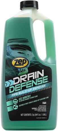 Drain Cleaner, Liquid Drain Defense, 1.89 liter jug, ZEP