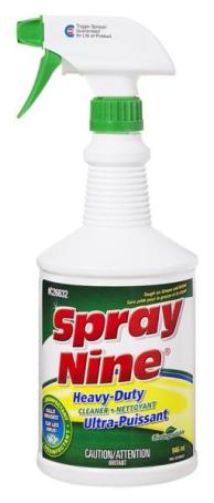 All-Purpose Cleaner, SPRAY NINE, 936 ml Trigger Spray, Unscented