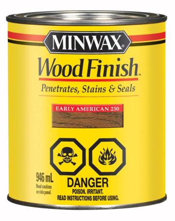 Wood Stain, EARLY AMERICAN, 3.78 liter, Minwax Wood Finish