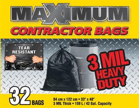 Garbage Bags, Contractor, 33
