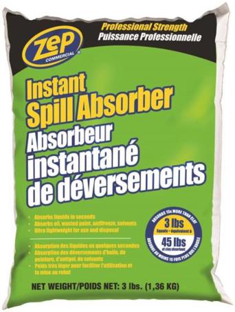 Spill Absorber, Instant, 3 lb bag, ZEP