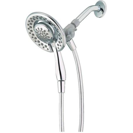 Shower Head, 2-in-1 with Removable Hand Sprayer, 3-Way Diverter, CHROME, Delta In2ition