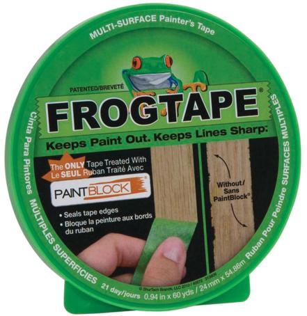Masking Tape, Frog Tape, Medium Adhesion, 24 mm x 55 meter roll