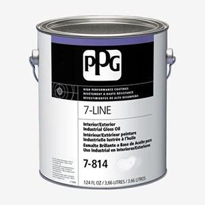 Paint, Interior/Exterior, Oil Base, INDUSTRIAL, Gloss, Brilliant Red, 3.78 liter