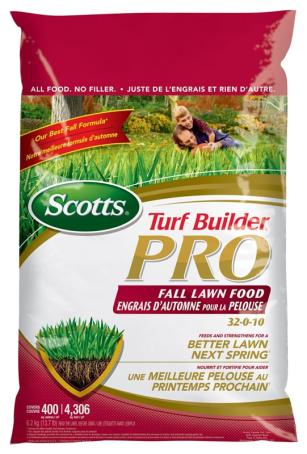 Fertilizer, Lawn, Scott's Turf Builder Fall, 32-0-10 (covers 400 sq meters) 03214