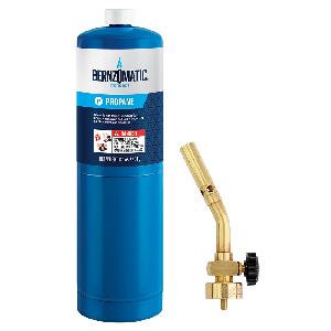 Propane Torch Kit, 2-Piece, Bernzomatic UL100, incl.14 oz disposable cylinder