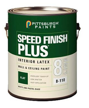 Paint, Interior, Wall & Ceiling, PPG Speed Finish Plus, Flat, Commercial White 3.78L